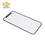 Staklo touchscreen-a za Iphone X (Crown Quality) crni (MS).