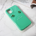 Maska / futrola Colorful and Camera glass za iPhone 15 mint.