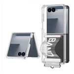 Maska / futrola providna STRAP za Samsung F751B Galaxy Z Flip 7 5G bela (GKK case) (MS).