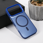 Maska / futrola Magsafe providna za iPhone 17 Pro plava.