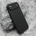 Silikonska maska / futrola BRUSHED za iPhone 17 Air crna (MS).