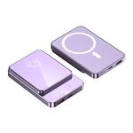 Back Up Baterija MagSafe M100 15W PD 20W+22.5W Fast 10000mAh ljubicasti (MS).