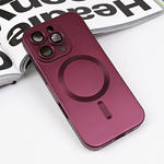 Maska / futrola Magsafe Chrome za iPhone 16 Pro bordo.