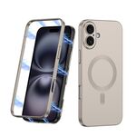 Maska / futrola 360 COLOR MagSafe za iPhone 16 (6.1) titanijum (GKK case) (MS).