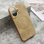 Maska / futrola LUX ultra tanka MagSafe za iPhone 17 krem (MS).