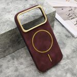 Maska / futrola LUX ultra tanka MagSafe za iPhone 17 Pro bordo (MS).