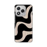 Silikonska maska / futrola print ultra tanka za Huawei Honor 400 Lite crni Flow.