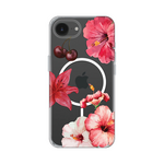 Maska / futrola print Magsafe za iPhone 16e Hibiscus.