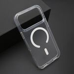 Maska / futrola COLOR FRAME MagSafe za iPhone 17 Pro Max (6.9) srebrna (providna) (MS).