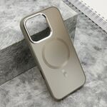 Maska / futrola COLOR METAL MagSafe za iPhone 16 Pro (6.3) srebrna (MS).