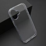 Maska / futrola COLOR frame za iPhone 17 srebrna (providna) (MS).