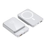 Back Up Baterija MagSafe M100 15W PD 20W+22.5W Fast 10000mAh beli (MS).