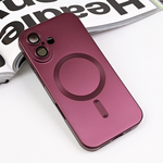 Maska / futrola Magsafe Chrome za iPhone 16 6.1 bordo.