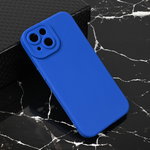 Silikonska maska / futrola Teracell Giulietta za iPhone 15 mat plava.
