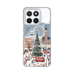 Silikonska maska / futrola print ultra tanka za Huawei Honor X8c Christmas Town.