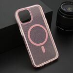Maska / futrola CRYSTAL MagSafe za iPhone 14 (6.1) roze (MS).