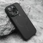 Maska / futrola CARBON MagSafe za iPhone 16 Pro (6.3) crna (small camera) (MS).