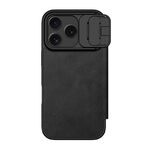 Maska / futrola NILLKIN QIN Pro za iPhone 17 Pro crna (MS).