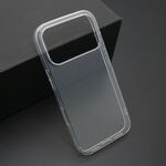 Silikonska maska / futrola ultra tanka PROTECT silikon za iPhone 17 Pro providna (bela) (MS).