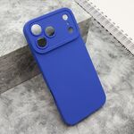 Silikonska maska / futrola Pro Camera za iPhone 17 Pro Max (6.9) tamno plava (MS).