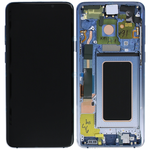LCD displej za Samsung G960/Galaxy S9 +touch screen+frame Polaris blue Service Pack original/GH97-21696G.