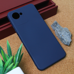 Silikonska maska / futrola Teracell Giulietta za Realme C30 mat tamno plava.