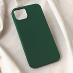 Maska / futrola Teracell Soft Velvet za iPhone 15 Plus tamno zelena.