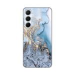 Silikonska maska / futrola print za Samsung A556 Galaxy A55 5G Blue Gold Marble.