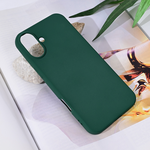 Maska / futrola Teracell Soft Velvet za iPhone 16 Plus 6.7 tamno zelena.
