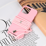 Maska / futrola Crossbody za iPhone 13 Pro roze.