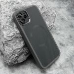 Maska / futrola CARBON MagSafe za iPhone 11 (6.1) siva (small camera) (MS).