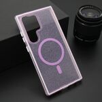 Maska / futrola CRYSTAL MagSafe za Samsung S928 Galaxy S24 Ultra 5G ljubicasta (MS).