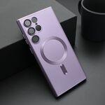 Maska / futrola ELEGANT MAGSAFE za Samsung Galaxy S22 Ultra 5G ljubicasta (MS).