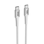 USB data kabl Superior SU-K152 pleteni Fast 100W 5A Type C to Type C 1m beli (MS).