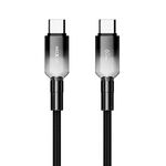 USB data kabl MOXOM MX-CB309 PD 60W Fast Type-C na Type-C crni (MS).