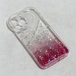 Maska / futrola Heart Glitter za iPhone 13 Pro pink.