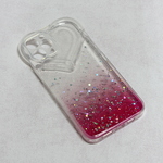 Maska / futrola Heart Glitter za iPhone 12 Pro Max 6.7 pink.