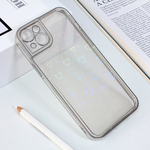 Maska / futrola Heart IMD za iPhone 14 Plus srebrna.