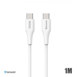 Data kabl Teracell Plus 100W PD Type C na Type C beli 1m.