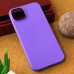 Silikonska maska / futrola Teracell Giulietta za iPhone 15 Plus mat ljubicasta.