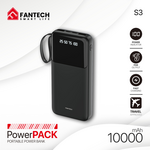 Back Up Baterija Prenosiva baterija Fantech S3 10000mAh, 10W crni.