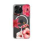 Maska / futrola print Magsafe za iPhone 15 Pro Max 6.7 Hibiscus.