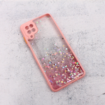 Maska / futrola Frame Glitter za Samsung A125F Galaxy A12 roze.