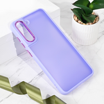 Maska / futrola Shining Camera za Samsung G990 Galaxy S21 FE ljubicasta.