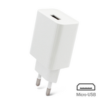 Kucni punjac 2.1A sa USB na micro USB kablom CE beli.