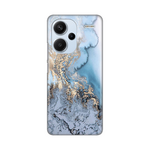 Silikonska maska / futrola print za Xiaomi Redmi Note 13 Pro Plus Blue Gold Marble.