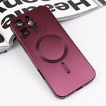 Maska / futrola Magsafe Chrome za iPhone 16 Pro Max 6.9 bordo.