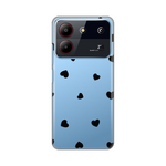 Silikonska maska / futrola print ultra tanka za ZTE Blade A54 Hearts.