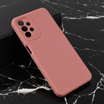Silikonska maska / futrola Teracell Giulietta za Samsung A135 Galaxy A13 4G mat tamno roze.