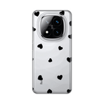 Silikonska maska / futrola print ultra tanka za Xiaomi Redmi Note 14 Pro Plus 5G Hearts.